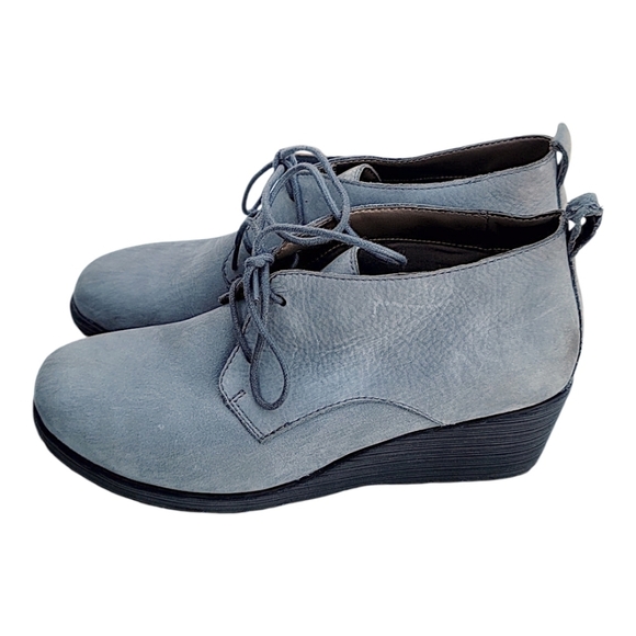 Dansko Grey Suede Wedge Shoe Size 39 - Picture 1 of 5